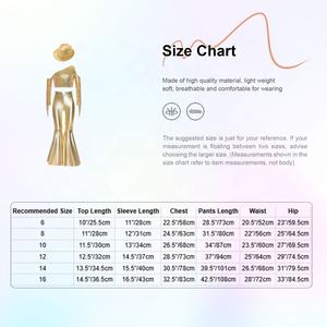 Conjunto de Ropa para Niñas de 6 a 16 Años para Concurso de Belleza, Top Corto, Pantalones Metálicos y Sombrero Fedora, Disfraces de Vaquera Disco, Jazz, Danza, Actuaciones y Eventos - Product Image 6