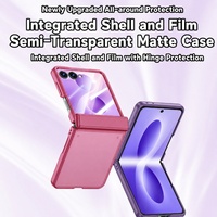 Funda Protectora para Teléfono C0276, Mate, Lujosa, Agradable al Tacto, Ligera, Simple, con Cobertura Total para Samsung Galaxy Z Flip 8 7