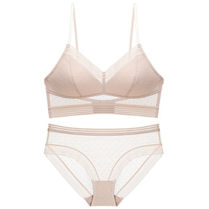 New Lace Girl Underwear Triangle Cup Bra Girls Hot <b>Sexy</b> Photos Seamless Bra No Underwire Bra <b>Set</b> - Product Image 5