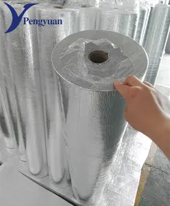 Reflective Foil Insulation PengYuan OEM Reflective Foam Insulation Closed Cell Aluminum Foil Facing Roll Pe Foam Thermal Insulation