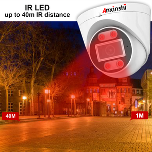Anxinshi Mini CCTV 8MP HD Caméra dôme IR 40M Détection humaine Caméra IP couleur - Product Image 3