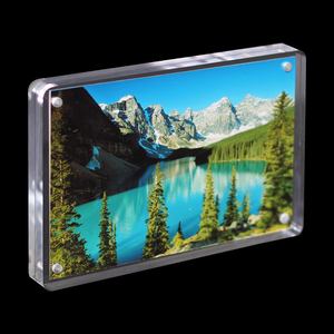 Cadre photo rectangulaire magnétique sans cadre en acrylique <span class=keywords><strong>MiYu</strong></span>, best-seller, cristal, 4x6 pouces - Product Image 3