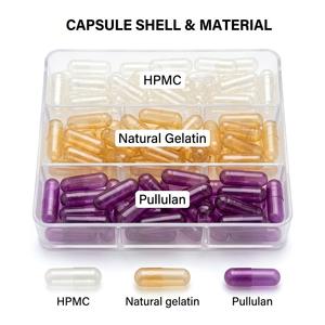Cápsulas Vegetarianas HPMC Personalizadas OEM, Cápsulas Blandas de Gelatina Halal, Cápsulas Vacías de Pululano, Suplemento de Marca Privada - Product Image 1