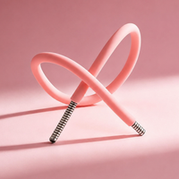 Tube flexible en acier recouvert de silicone multicolore, en forme de col de cygne, pour lampes de table, luminaires, support de microphone, boîte en carton