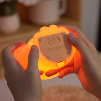 Lampe en silicone souple à commande tactile en forme de renard kawaii, éclairage chaud, décoration de chambre d'enfant, lampe de chevet LED pour bébé et enfant