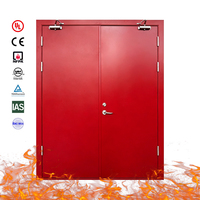 Puerta Cortafuego de Acero CAN/ULC con Recubrimiento en Polvo y Cierrapuertas Automático para Escaleras y Salidas de Emergencia, Resistente al Fuego por 180 Minutos