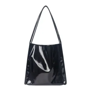 Bolsos <span class=keywords><strong>de</strong></span> hombro <span class=keywords><strong>de</strong></span> <span class=keywords><strong>charol</strong></span> suave para mujer, bolso <span class=keywords><strong>de</strong></span> compras Retro <span class=keywords><strong>de</strong></span> gran capacidad para mujer, bolso <span class=keywords><strong>de</strong></span> mano informal <span class=keywords><strong>de</strong></span> Color sólido a la moda para mujer - Product Image 6