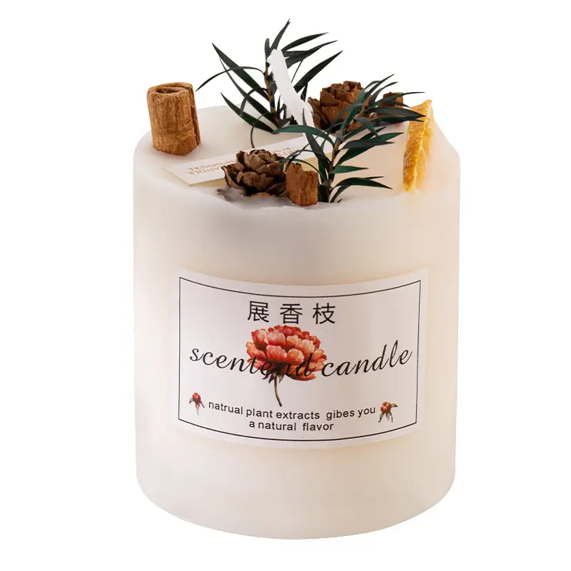 مصنع الصين بالجملة كريستال زجاج برطمان شمع عمود شمع الديكورات المنزلية