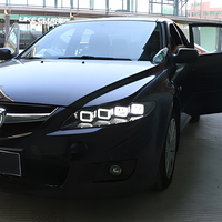 Ensemble de phares LED KGKB pour Mazda 6 GG GH 2003-2015, mise à niveau style Bugatti, lentille de projecteur, clignotant séquentiel, Plug & Play