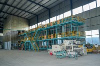 Ligne de production de membranes imperméables certifiées ISO CE à haute efficacité, moteur PLC, boîte de vitesses, roulement à longue durée de vie, TPO, PE, HDPE, LDPE