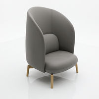 Fauteuil individuel de luxe à dossier haut, design élégant, pour bureaux de vente, hôtels et salles d'accueil