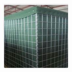 Cage anti-explosion en treillis métallique galvanisé soudé, barrière défensive <span class=keywords><strong>mobile</strong></span>, boucle de verrouillage, sac de sable détachable, anti-émeute - Product Image 2