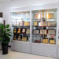 Individuelle Vitrine Aus Glas, Schwarz, Für Rauchershop, Theke, LED-Licht, Apotheken-Schauvitrine Mit LED-Beleuchtung