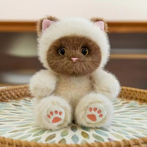 Nuevo Juguete de Peluche de Gato de Simulación, Gato Calico y Gato Naranja, Muñeco del Tamaño de la Palma de la Mano, Lindo Animal de Peluche, Regalo de Cumpleaños para Mejores Amigos y Niños - Product Image 2