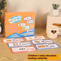 Cartes éducatives personnalisées en papier, boîte cadeau, livres à rabats pour enfants, apprentissage de l'anglais, lecture et rimes, Charisma MLJY802