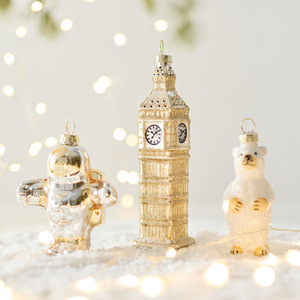 Adornos Navideños de Santa Claus Hechos a Mano, de Vidrio Irrompible, Creativos, Ecológicos y de Alta Calidad de la Marca LK - Product Image 4