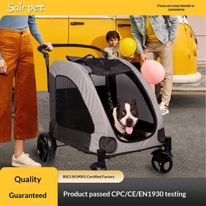 Großer Hundebuggy für Verletzte & Behinderte Hunde & Mehrere Haustiere Faltbares Vierrad-Universal-Design - Product Image 5