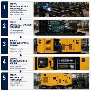Grupo Electrógeno Diésel Cummins Weichai Super Silencioso en Contenedor con Cubierta, 30KVA 50KVA 100KVA 200KVA 300KVA 1000KVA - Product Image 5