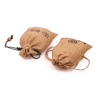 Petit sac en jute à cordon de serrage, logo personnalisé, sacs en tissu de jute pour bijoux, vente en gros pour le stockage et l'emballage du riz et des produits secs