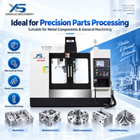 Centre d'usinage vertical CNC robuste XINSHUO 3 axes FANUC BT40 24 outils ATC, machine de fraisage à positionnement de 0,010 mm DV855+