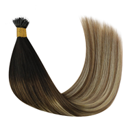 Extensions de cheveux naturels Nano Ring sans colle, cheveux vierges Remy russes européens de luxe, teinte blonde 613 60, 24 pouces pour coiffeur