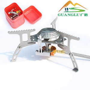 Guanglu Split Type Stainless Steel Portable <b>Camping</b> Stove With Ignition Outdoor Use Silver - Product Image 5