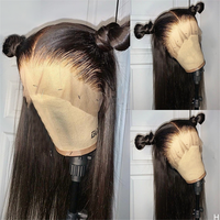 Brésilien Caché Sangle 360 Transparent Pleine Dentelle Avant Perruque Cheveux Humains Sans Colle Perruque Lâche Vague Profonde Perruque avec Cordon Invisible