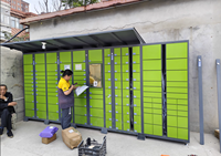Casier intelligent pour colis électroniques avec serrure électronique, homologué FM, 18 compartiments pour un stockage sécurisé des colis