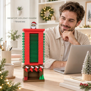 Calendario de Adviento de Navidad con Chimenea de Santa Claus, Juguete de Plástico Impreso en 3D, Calendario de Cuenta Regresiva para Navidad - Product Image 2