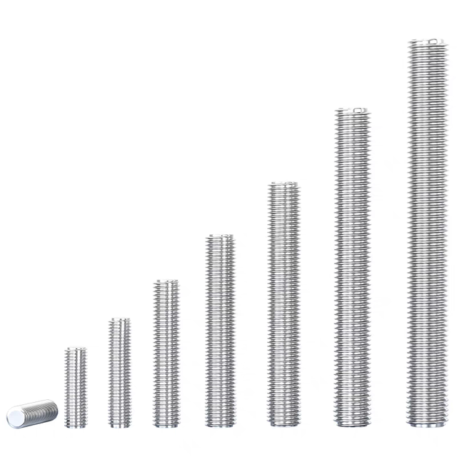 High-quality Full-stud Bolts Din976, Din965, A193, A194, M20x3m, M30, Factory Direct Sales