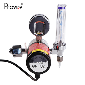 Alüminyum vana gövdesi 36 110 220 Volt gaz akış ölçer elektrikli ısıtma <span class=keywords><strong>CO2</strong></span> basınç regülatörü - Product Image 4