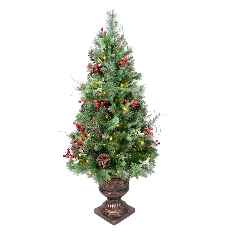 Christmas Tree With Light Pine Arbol De Navidad Holiday Decoration