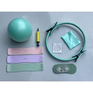 Yoga Fitness Magic Circle Pilates Ring Set avec bandes de résistance et mini balle <span class=keywords><strong>pour</strong></span> tonifier <span class=keywords><strong>les</strong></span> <span class=keywords><strong>cuisses</strong></span> Abs Jambes - Product Image 4