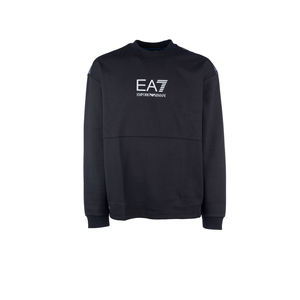 เสื้อสเวตเตอร์สำหรับผู้ชายผ้า60% recycledpolyester, ผ้าฝ้าย40% EA7 60% recycledpolyester, ผ้าฝ้าย40% สีดำ - Product Image 1