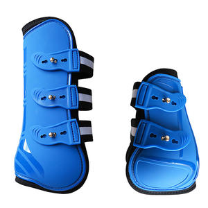 Bottes d'équitation équine classiques Jambes avant et arrière Bottes de cheval protectrices à bandage debout - Product Image 2