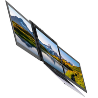 ELOAM Écran IPS Full HD 11,6 pouces, temps de réponse de 1 ms, sans cadre, 99 % de couverture RGB, 60 Hz, extension d'écran triple, Plug & Play, ordinateur portable, 2 haut-parleurs