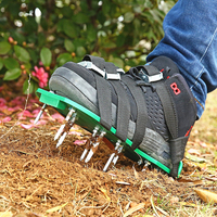 Chaussures d'aération de pelouse taille unique en gros, chaussures d'aération de pelouse durables, sandales gonflables à pointes, chaussures à clous pour l'aération de pelouse de jardin