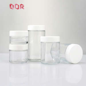Luxury <b>Clear</b> Glass Jar Custom Design 1oz 2oz 3oz 4oz 5oz 6oz Round Empty Glass <b>Container</b> Factory Supply For Milk Powder Protein - Product Image 5