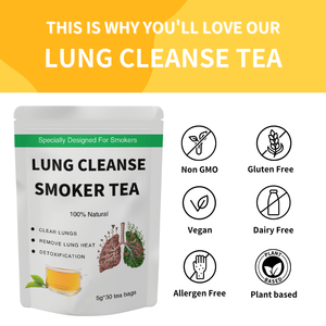 <span class=keywords><strong>Tisana</strong></span> Salutare OEM in Bustine con Miscela di Erbe Fresche per Fumatori per la Depurazione di Polmoni e Fegato e per Smettere di Fumare - Product Image 3