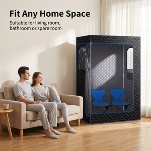 Moderna Carpa Sauna Infrarroja Eléctrica Plegable Portátil de Tamaño Completo para <span class=keywords><strong>2</strong></span> Personas, Diseño Compacto para Interiores - Product Image 4