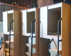 Cama Literas Doble Vertical, Cápsula de Dormir para Campamentos de Entrenamiento, Hostal Juvenil, Espacio de Descanso, Cápsula Espacial, Literas Superior e Inferior - Product Image 2