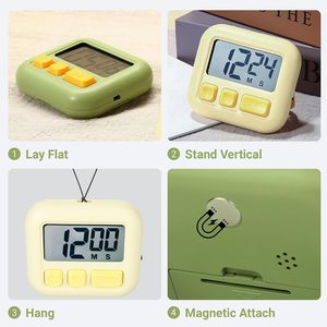 Minuteur de comptage à rebours créatif Google pour la productivité, minuteur de bureau Pomodoro pour l'étude des enfants, minuteur numérique magnétique intelligent pour la gestion du temps et la cuisine - Product Image 4