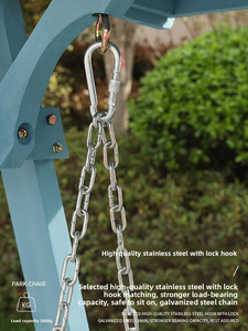 All'aperto Multi-persona Internet-famose altalene: rock per <span class=keywords><strong>adulti</strong></span> all'aperto, in stile cortile 3 persone altalene appese in legno - Product Image 4