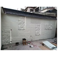 Nouvelles Innovations Bon Prix Panneaux de Revêtement Mural Mixte Extérieur Designs Blancs en Polyuréthane PU Effet Pierre Champignon de Haute Qualité