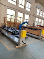 Robot de Corte Láser de Fibra Metálica Automático de 6 Ejes Industrial con Motor Central y Componentes PLC
