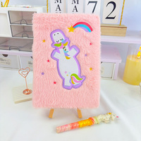 A5 Custom Promotion Soft Cartoon Herz Liebe Plüsch Notizbuch Hardcover Journal für Jungen und Mädchen Nette Geschenk idee für Kinder