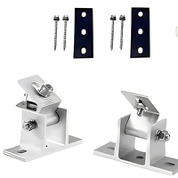 Support de montage triangulaire réglable Shunlide pour panneaux photovoltaïques, 30-60 degrés, pied avant/arrière, pour toiture en tuiles de couleur, acier, fer, solaire, alliage d'aluminium