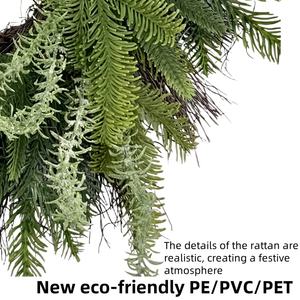 मीचनुघई थोक वास्तविक स्पर्श कृत्रिम नॉरफ़ॉक पाइन पुष्पनाथ शाखा प्रवेश माला क्रिसमस के लिए - Product Image 6