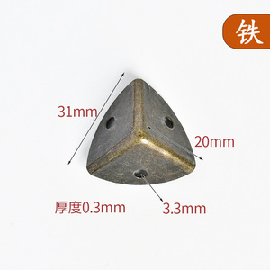 Antique Style Bronze <b>Corner</b> <b>Protectors</b> 20 Mm Hole Durable Rustic Design For Wooden Boxes Home Decor Hardware Accessories - Product Image 5