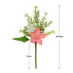 Bouquet de fleurs artificielles en soie Dongchen Crafts, 30 cm-100 cm, décorations de centre de table de mariage nouées à la main - Product Image 5